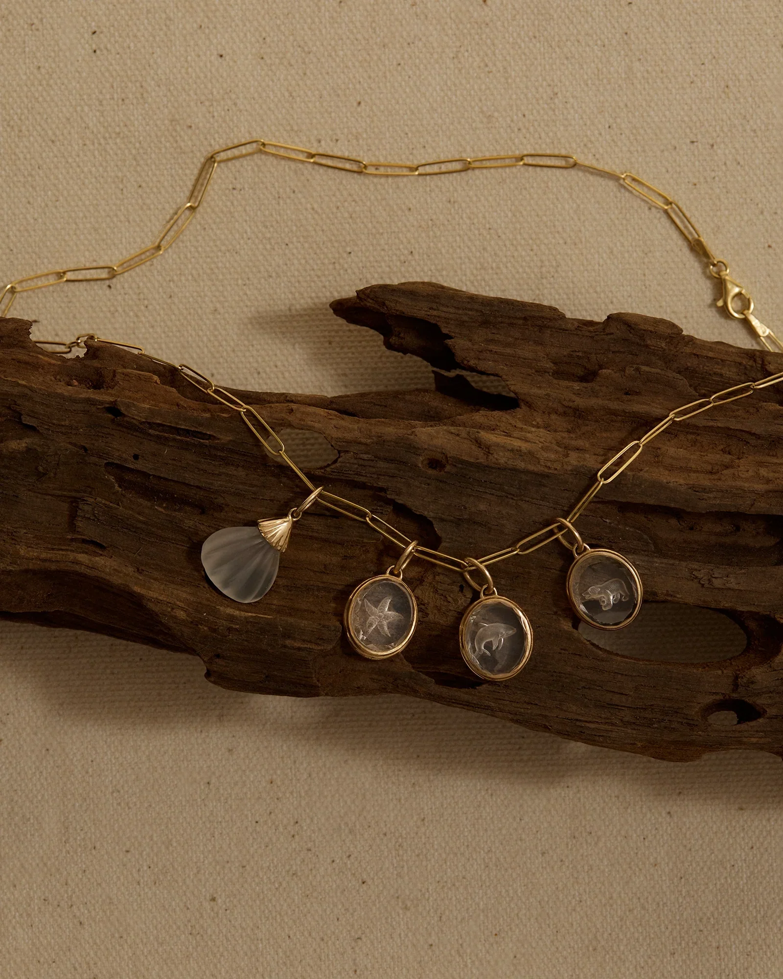 octopus quartz pendant still life