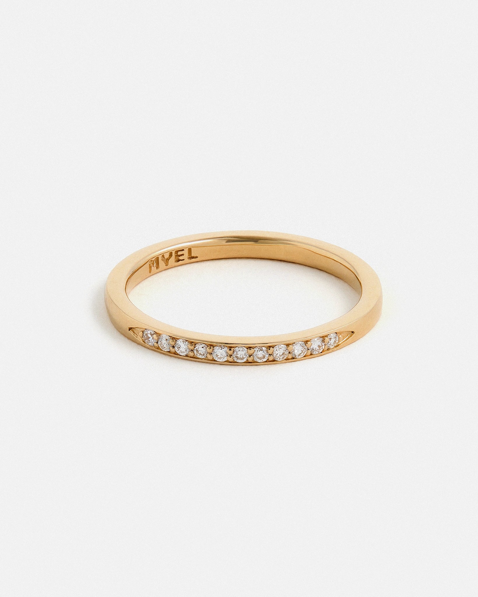 Alliance Pavée en Or 14 carats Fairmined avec Diamants de Laboratoire