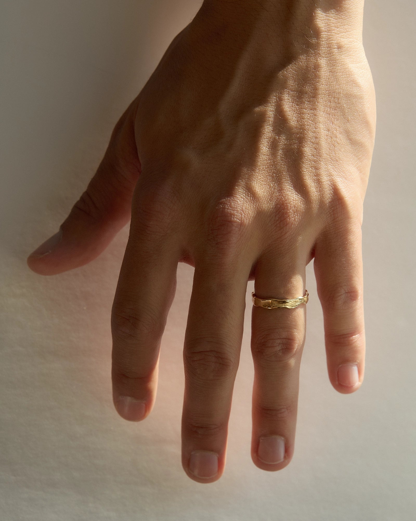 Bague Forge 3,5mm en Or 14k