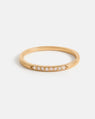 Jonc Stratura en Or Jaune 14k avec Pierres de Naissance