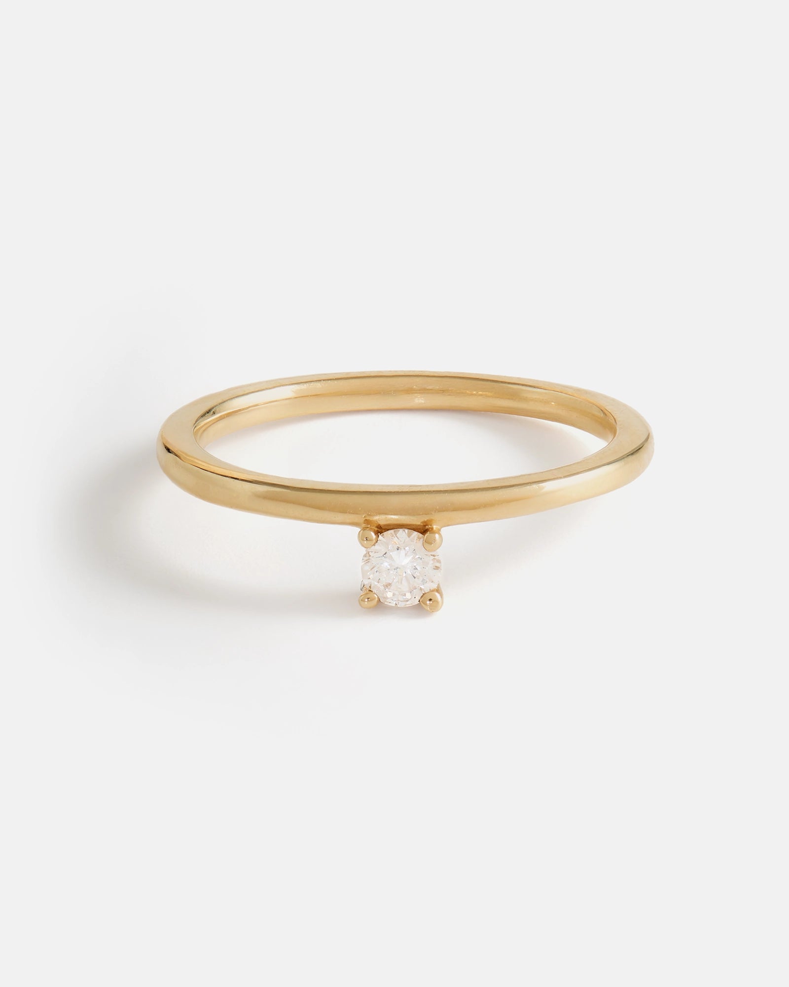 Novella Solitaire Ring in 14k Yellow Gold with Ethical Birthstone
