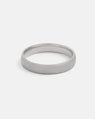 Jonc Semi Bombé en Argent Mat 4mm