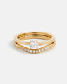 Alliance Vague Pavée en or 14 carats Fairmined avec diamants de laboratoire