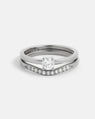 Alliance Vague Pavée en or 14 carats Fairmined avec diamants de laboratoire