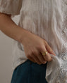 Bague Signet en Or Jaune 14k