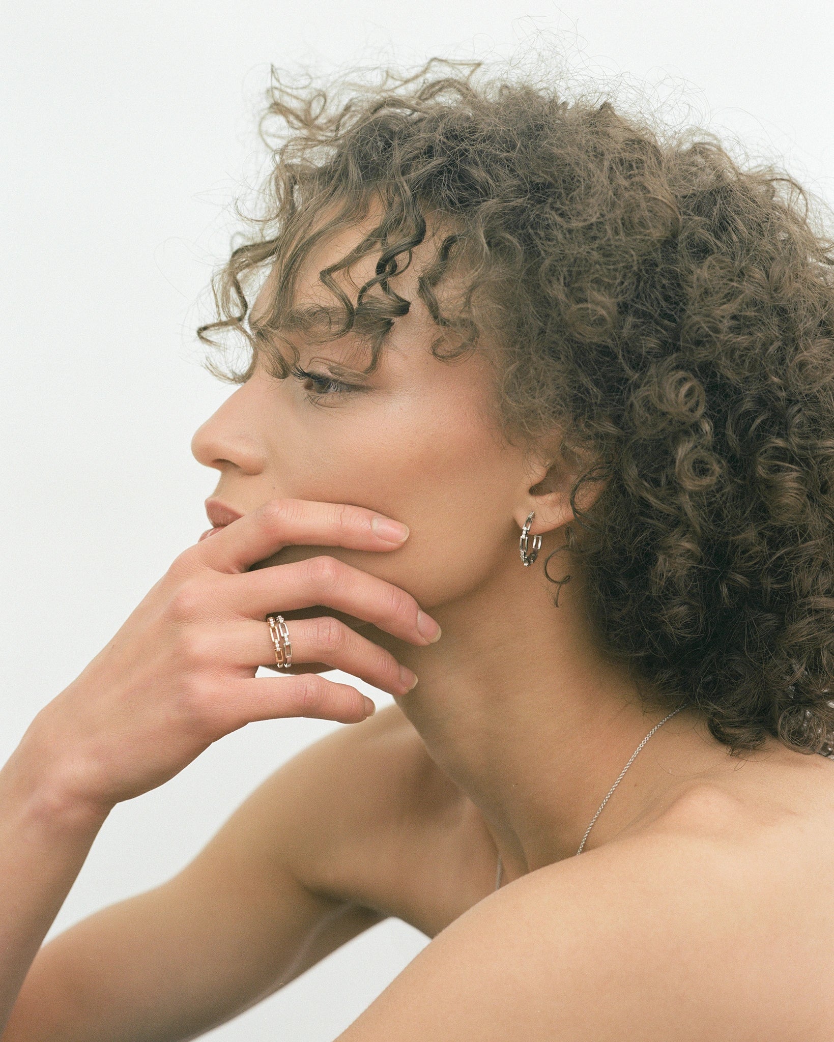 Bague Liaisons en Or 14k avec Diamants de Laboratoire