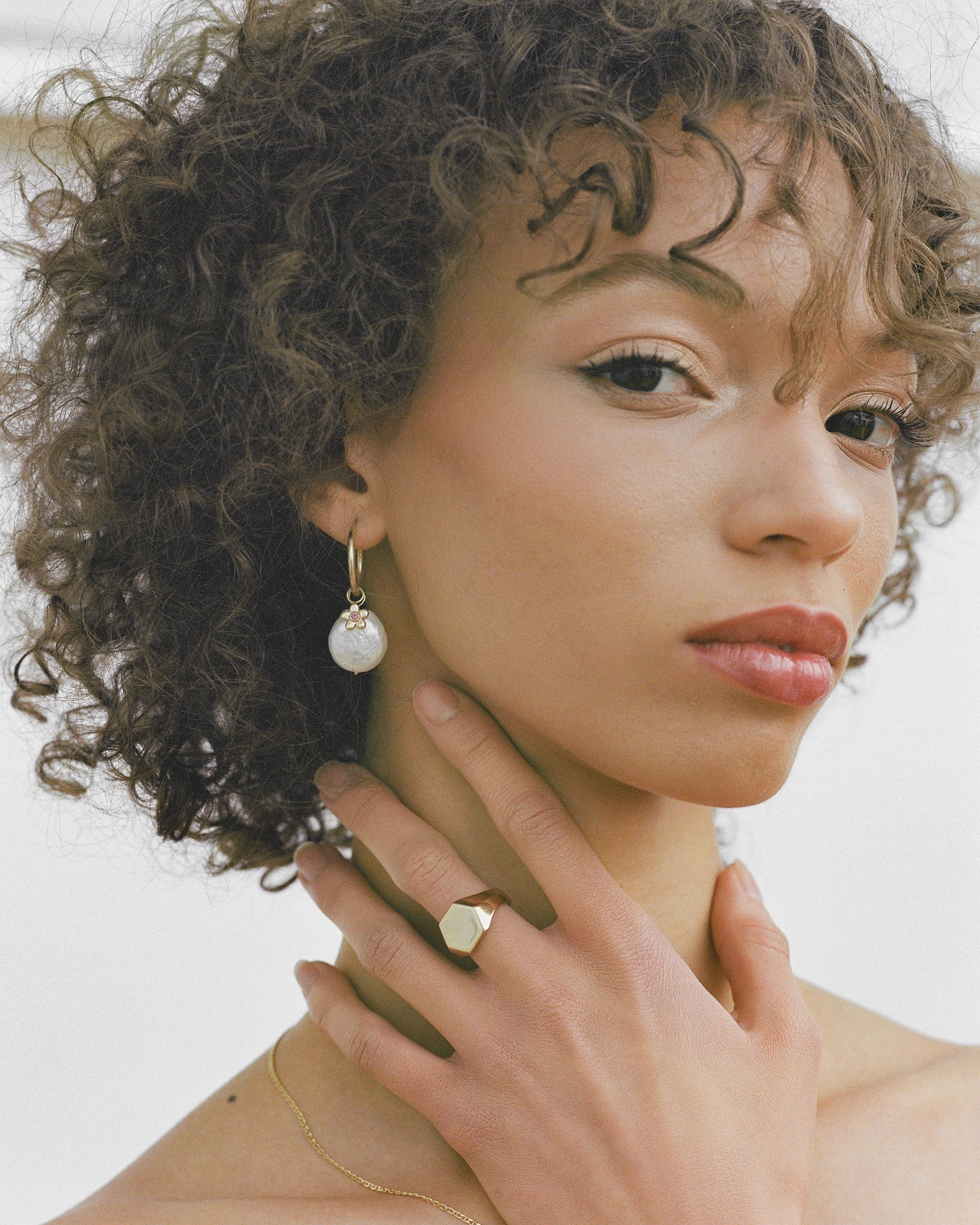 Bague Signet en Or Jaune 14k