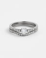 Alliance Vague Pavée en or 14 carats Fairmined avec diamants de laboratoire