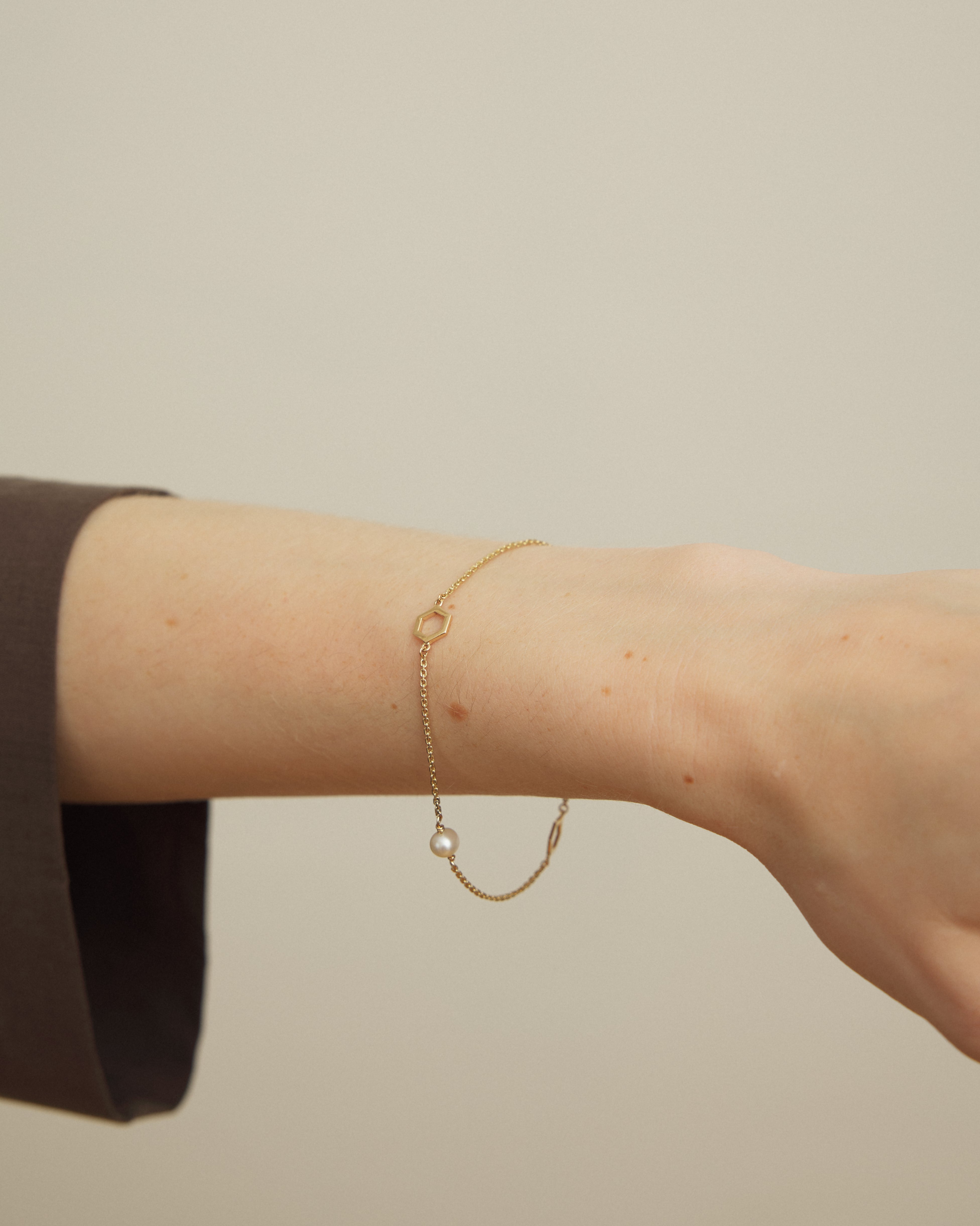 Essaim Pearl Bracelet in 14k White Gold