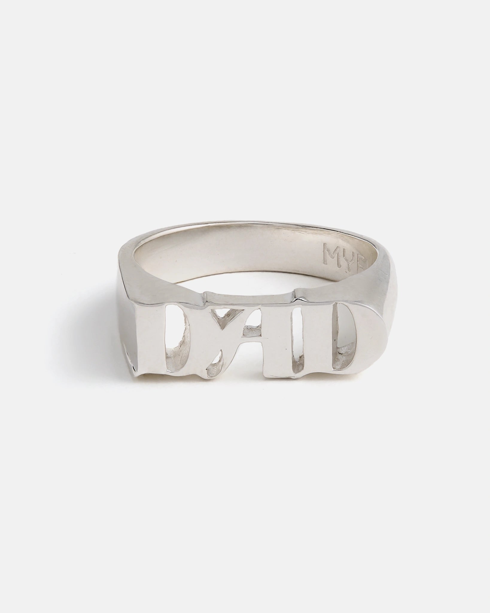  Bague Script en argent