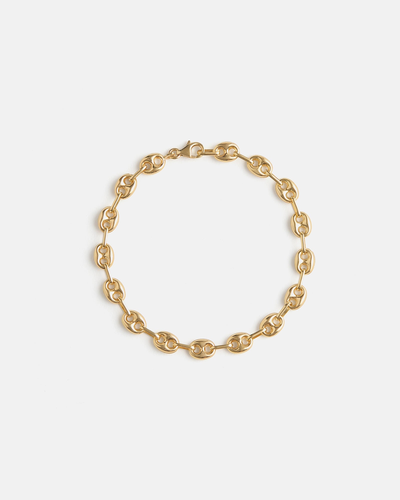 Bracelet Petit Grain de Café en Or Jaune 10k