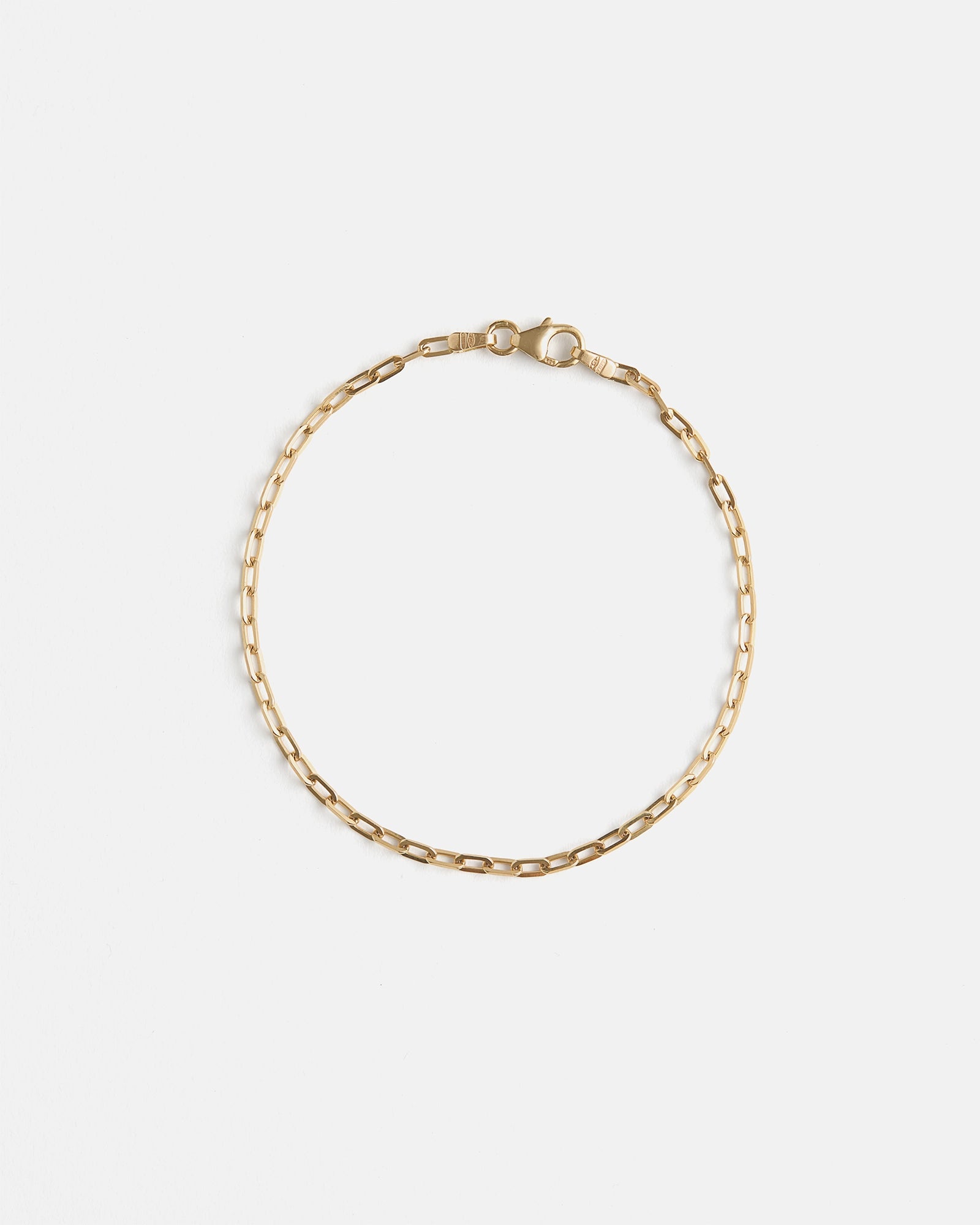 Bracelet Paper Clip en Or Jaune 14k