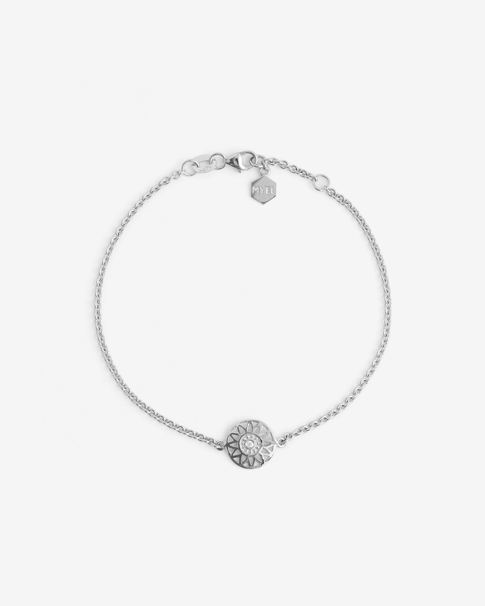 Helios Bracelet in Silver with a lab grown Diamond