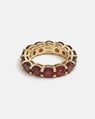 Bague Ysia en Or Jaune avec Grenats