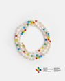 Rainbow Pearl Necklace and Wrap Bracelet