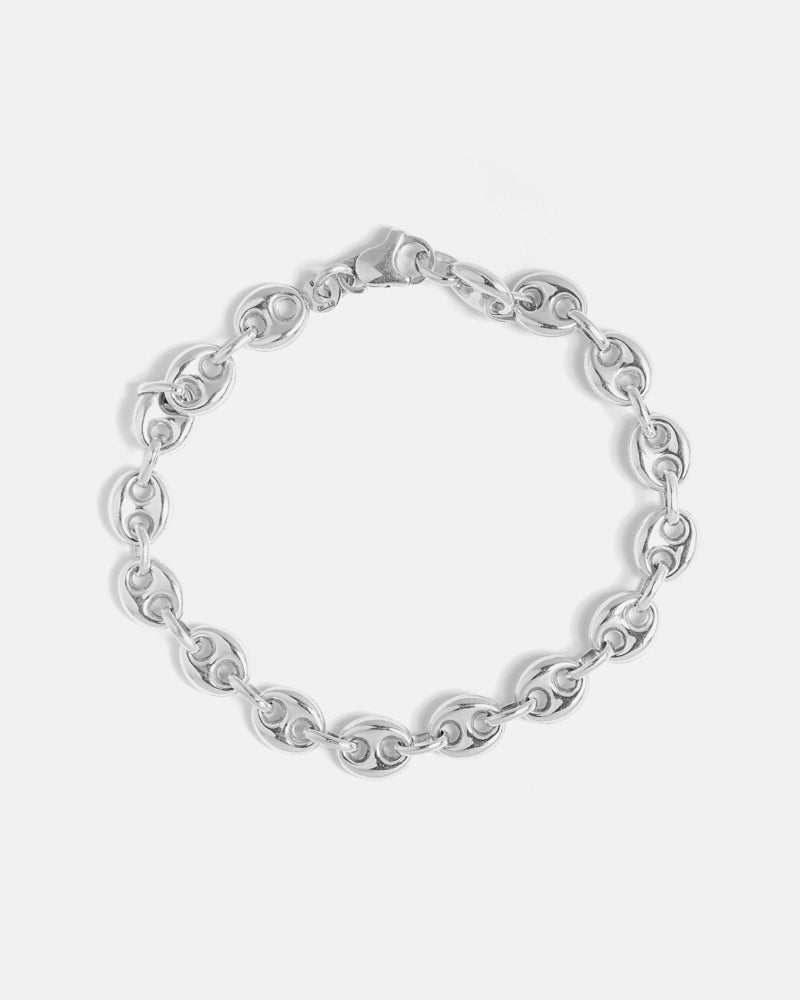 Bracelet Grain de Café en Argent