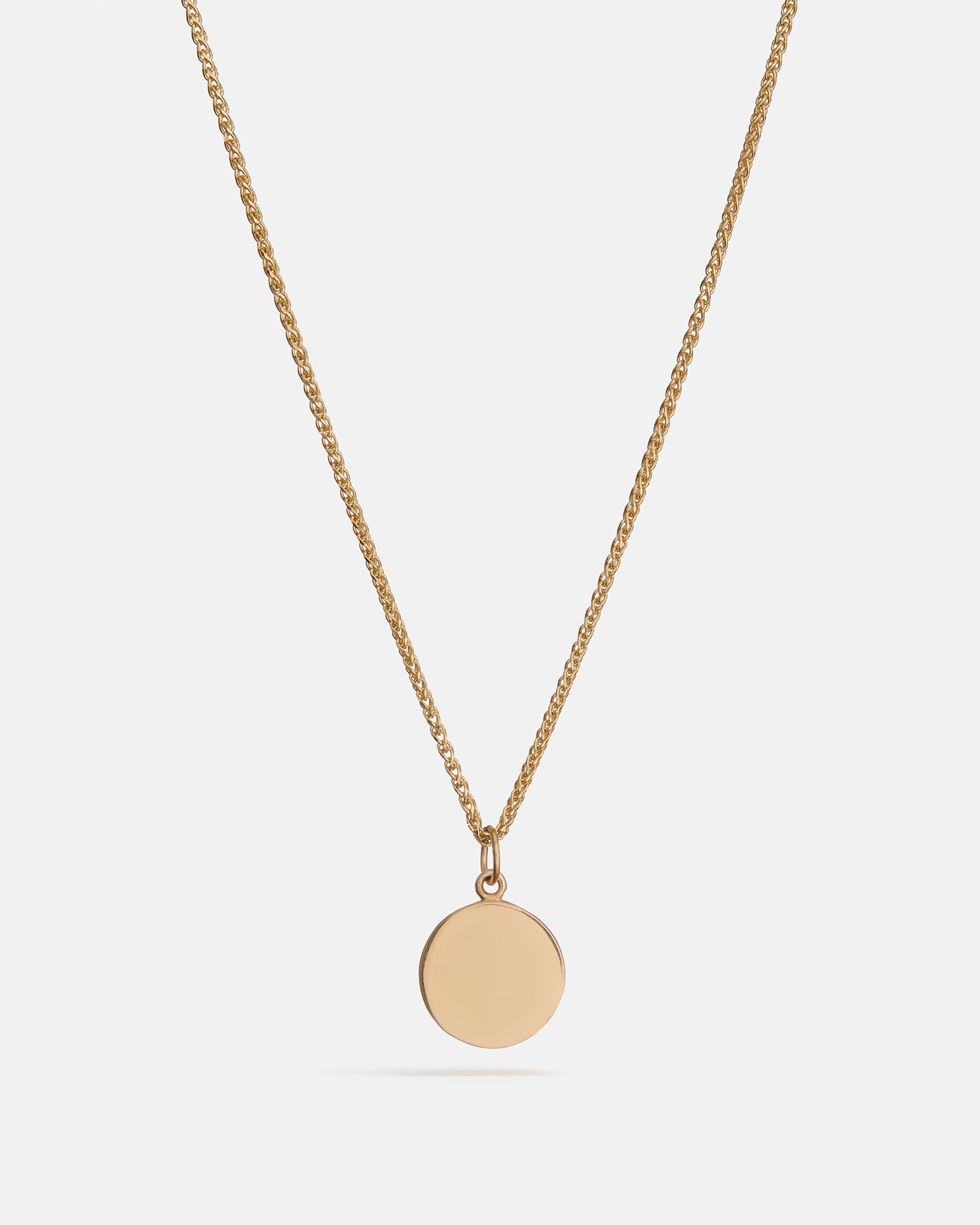 Round Memento Pendant in 14K Gold