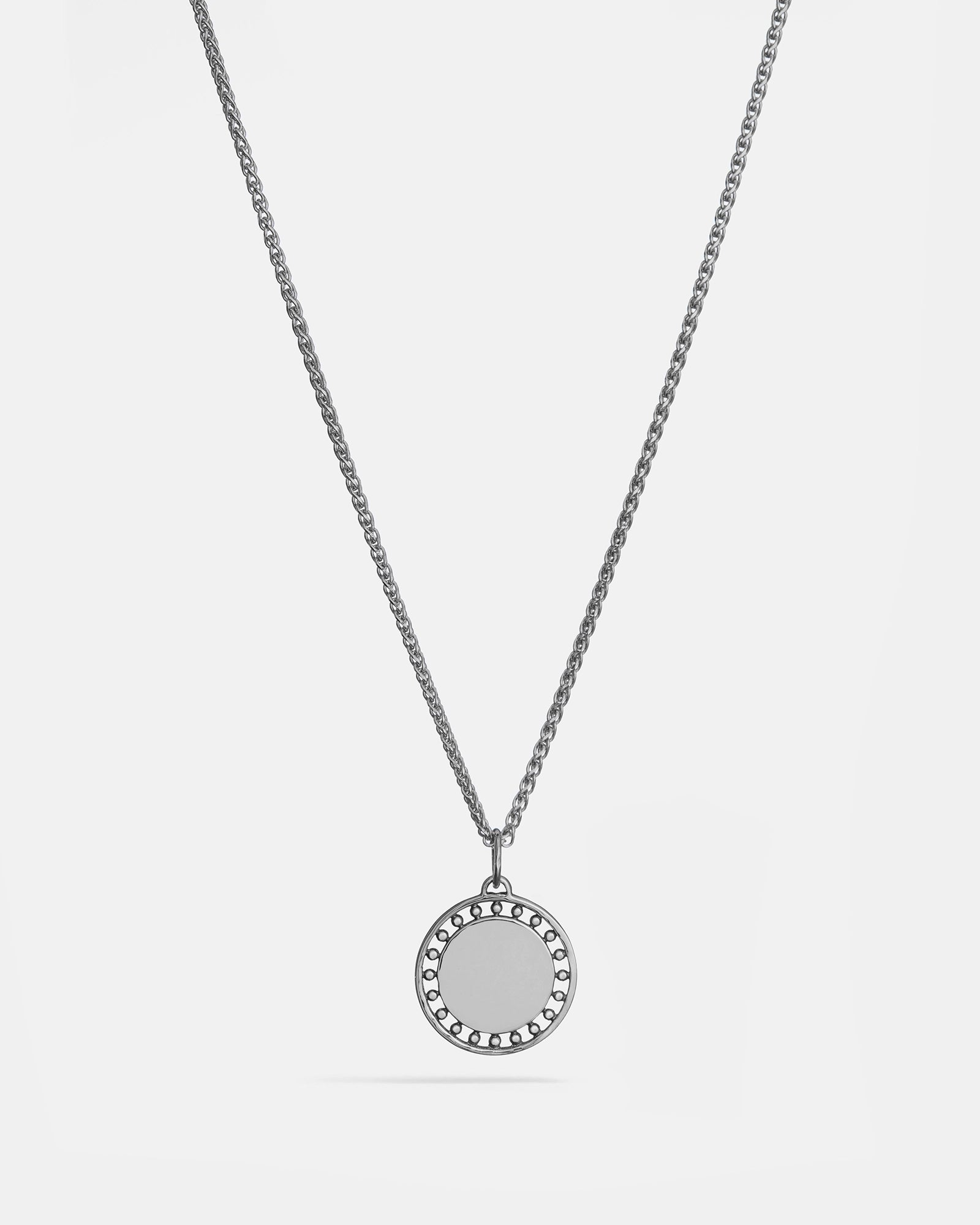 Wheel Memento Pendant in Silver