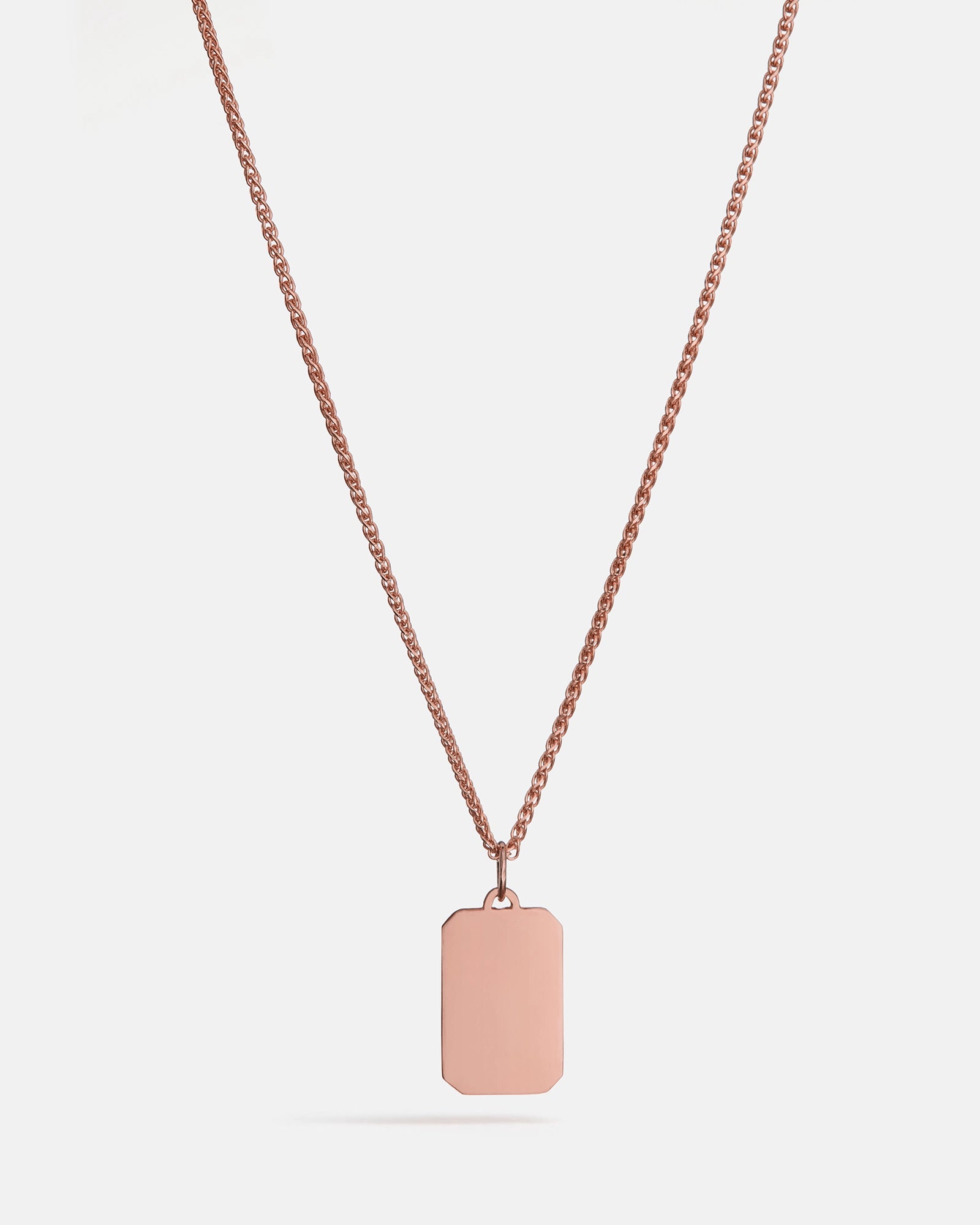 Tag Memento Pendant in 10k Rose Gold
