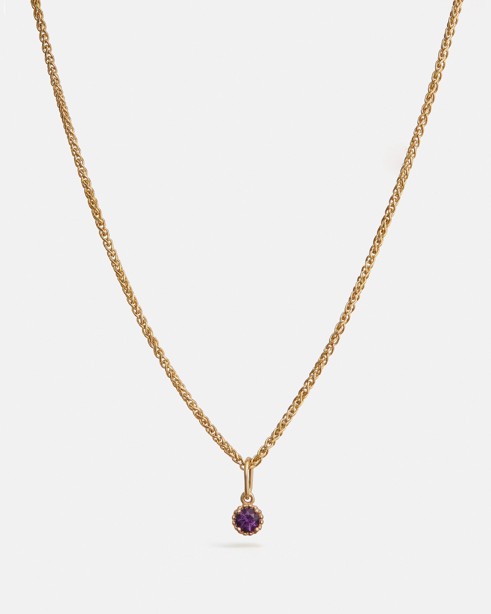 Origines Pendant in 14k Yellow Gold with Ethical Birthstone