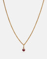 Origines Pendant in 14k Yellow Gold with Ethical Birthstone