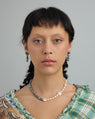 Boucles d'Oreilles Neptune avec Perles d'Eau Douce Irisées en Or blanc
