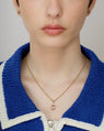 Pendentif avec pierre de soleil ovale or jaune 14K certifié Fairmined sertie de diamants de laboratoire
