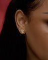 Constellation Forge Earrings in 14k Gold with lab grown Diamonds