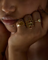 Bague Disco Pavée en Or Fairmined 18k avec Diamant de Laboratoire Jaune de 1,07 carat