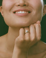 Pyrus Wave Ring in 14k Yellow Gold with Diamond