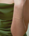 Bracelet Paper Clip en Or Jaune 14k