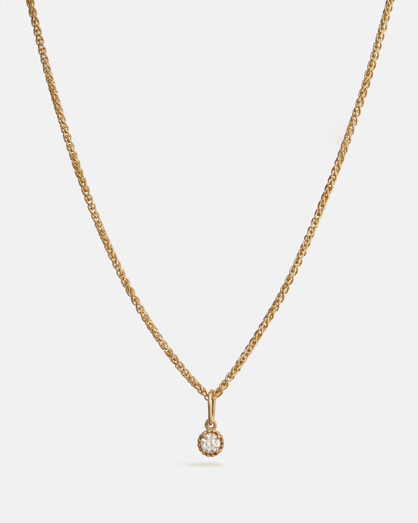 Origines Pendant in 14k Yellow Gold with Ethical Birthstone
