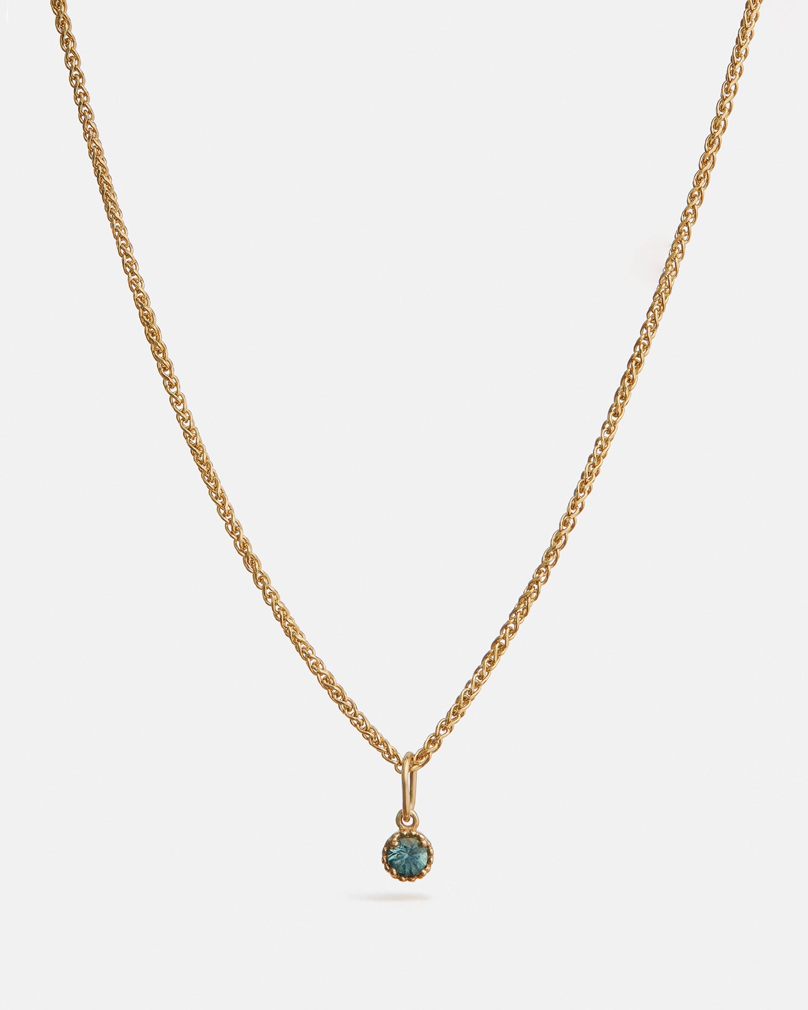 Origines Pendant in 14k Yellow Gold with Ethical Birthstone