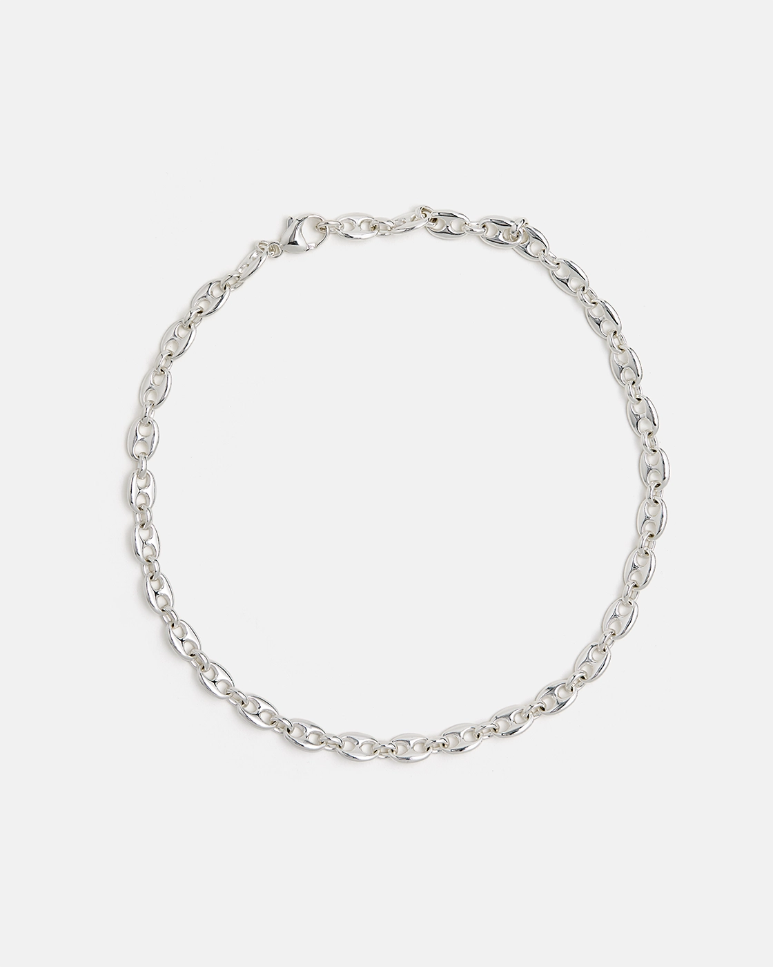 Chaîne Grain de Café en Argent
