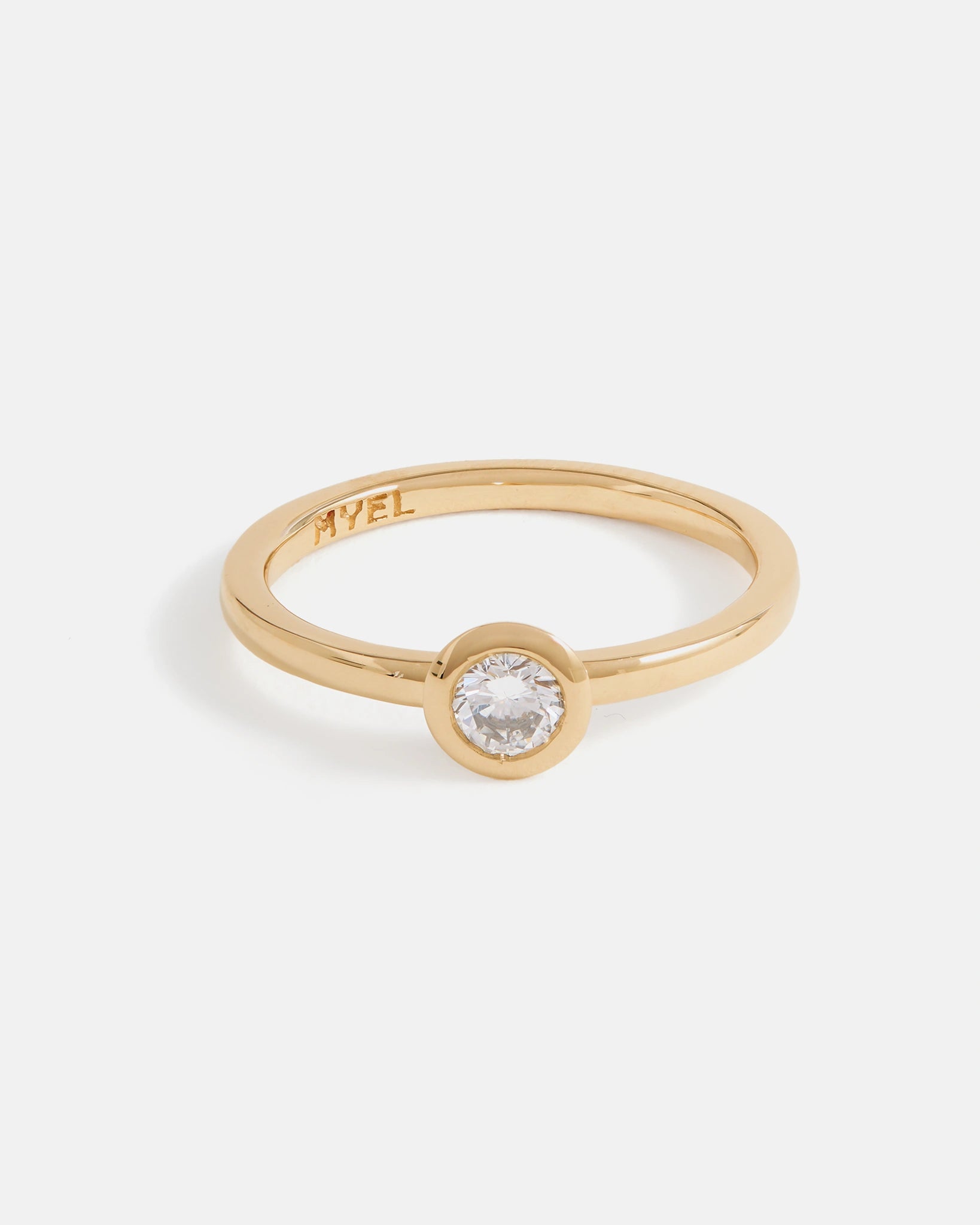 Origines Solitaire Ring in 14k Fairmined Gold with lab grown Diamond