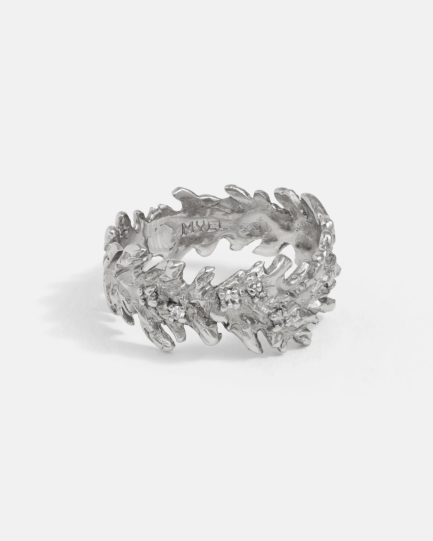 Bague Ulysse en argent sterling avec diamants de laboratoire