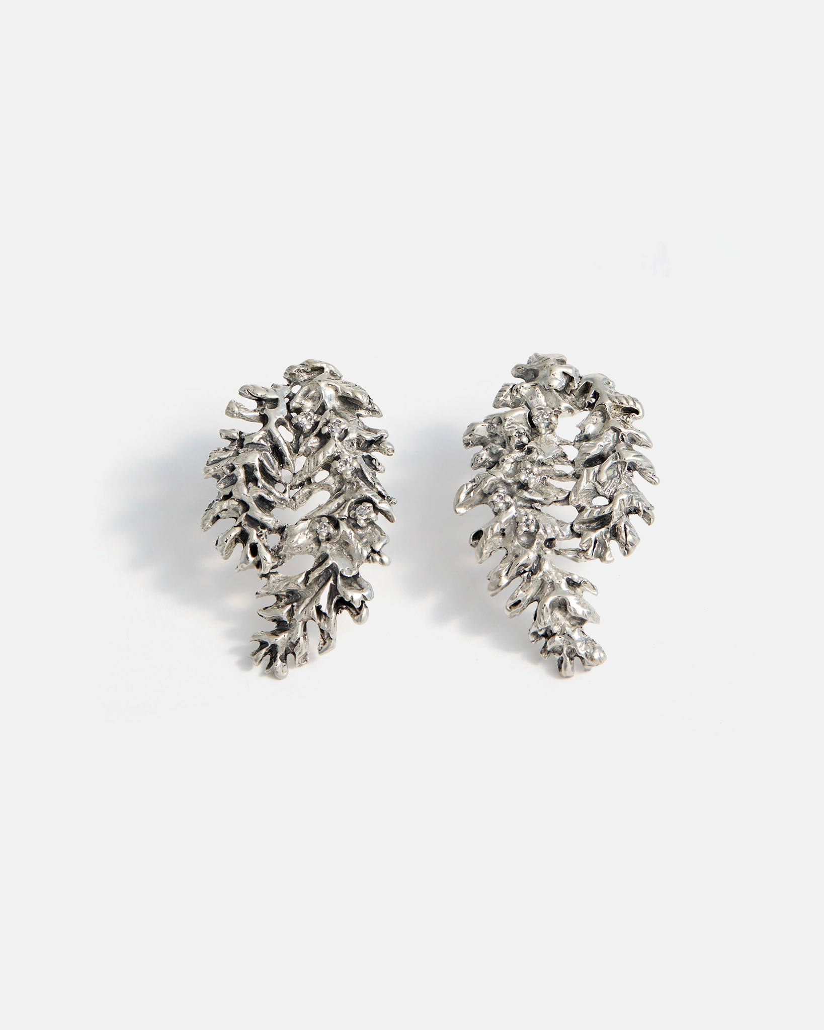 Boucles d'oreilles Ulysse en argent sterling avec diamants de laboratoire