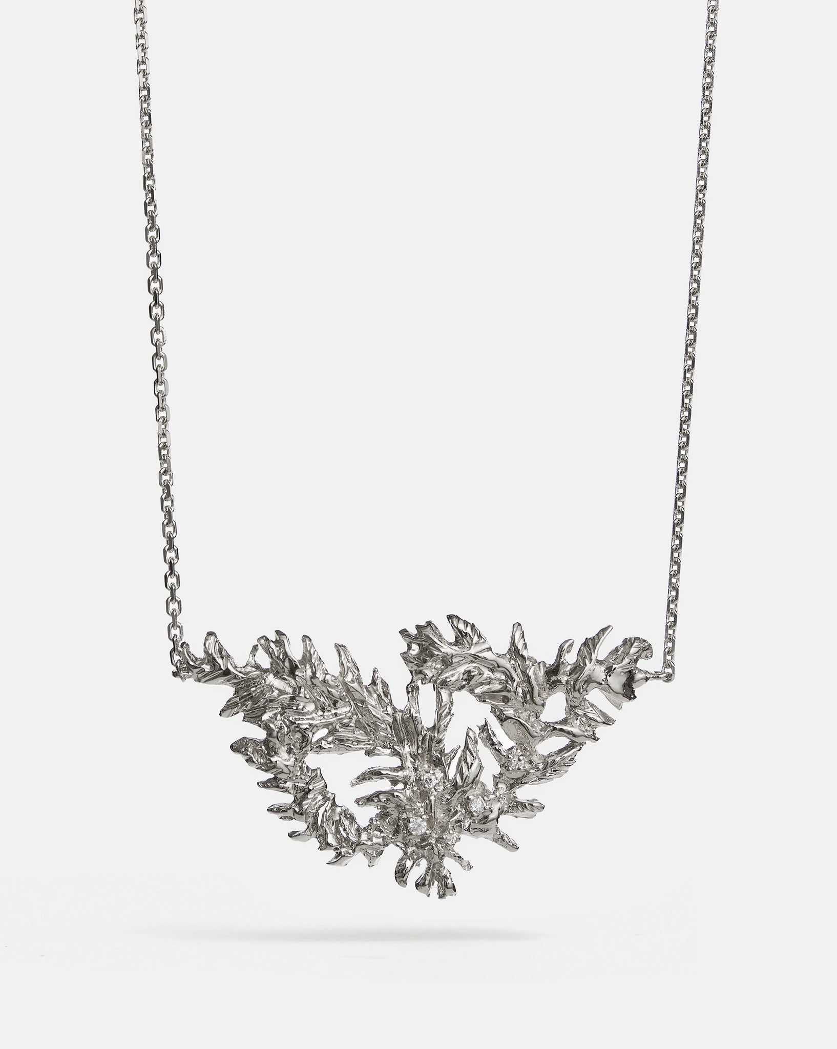 Collier Ulysse en argent sterling avec diamants de laboratoire