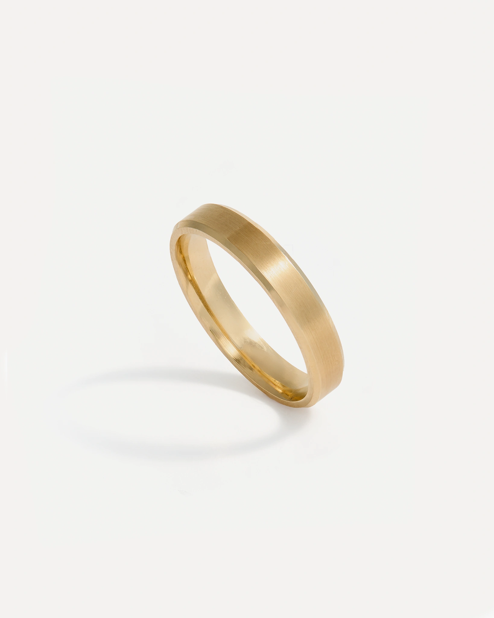 Bague Uomo en Or Jaune 14k de 4mm