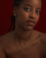 Collier Coup de Foudre en Or 14k avec Grenat