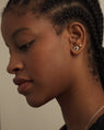Boucles d'oreilles Coup de Foudre en Argent avec Grenat