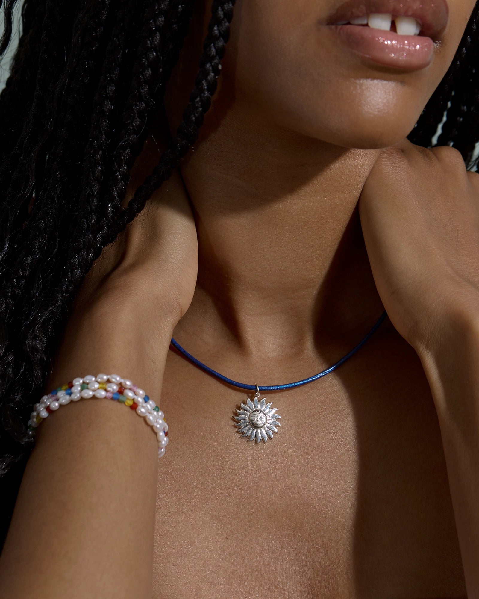 Amara Pendentif Soleil en Argent