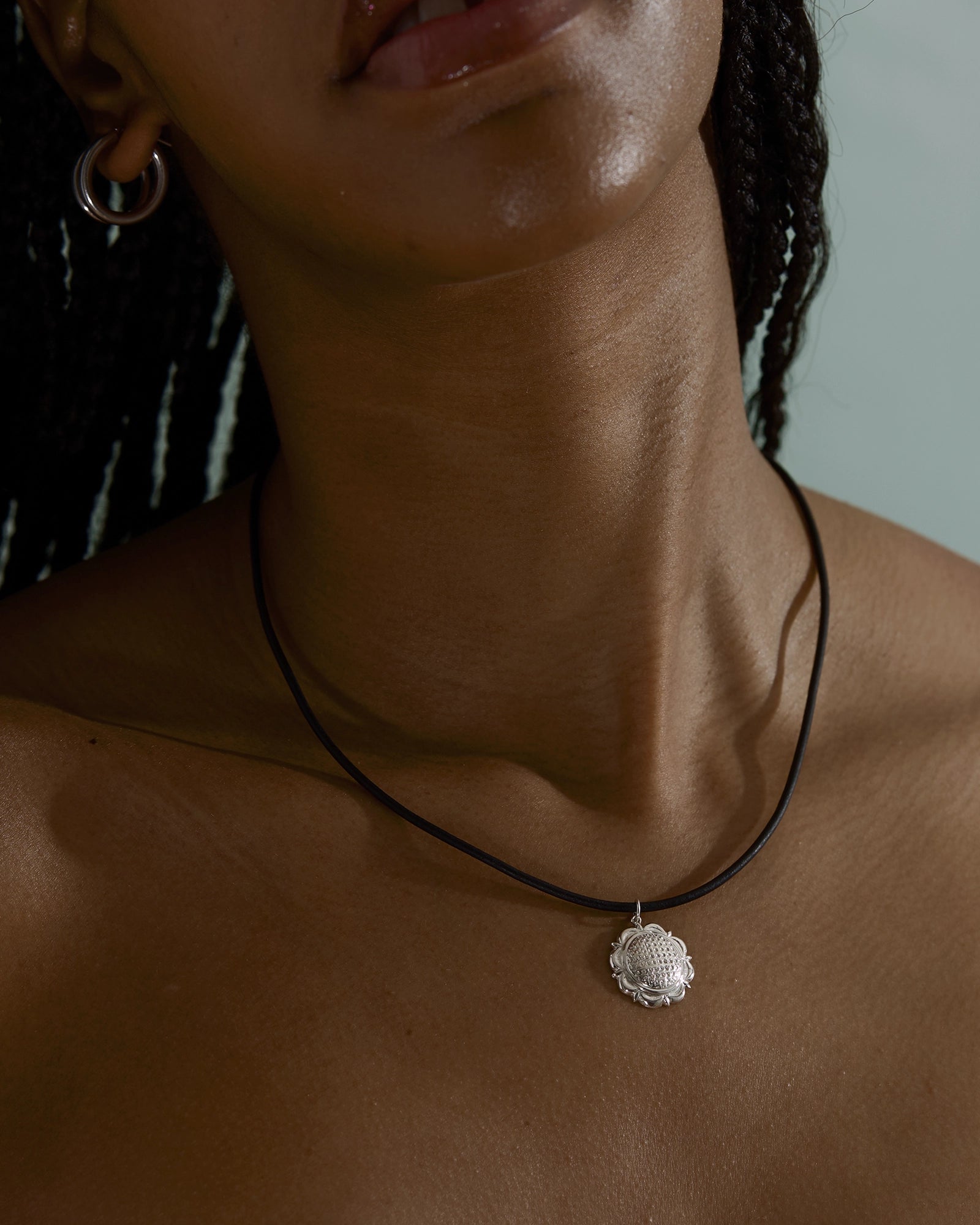 Amara Pendentif Fleur en Argent
