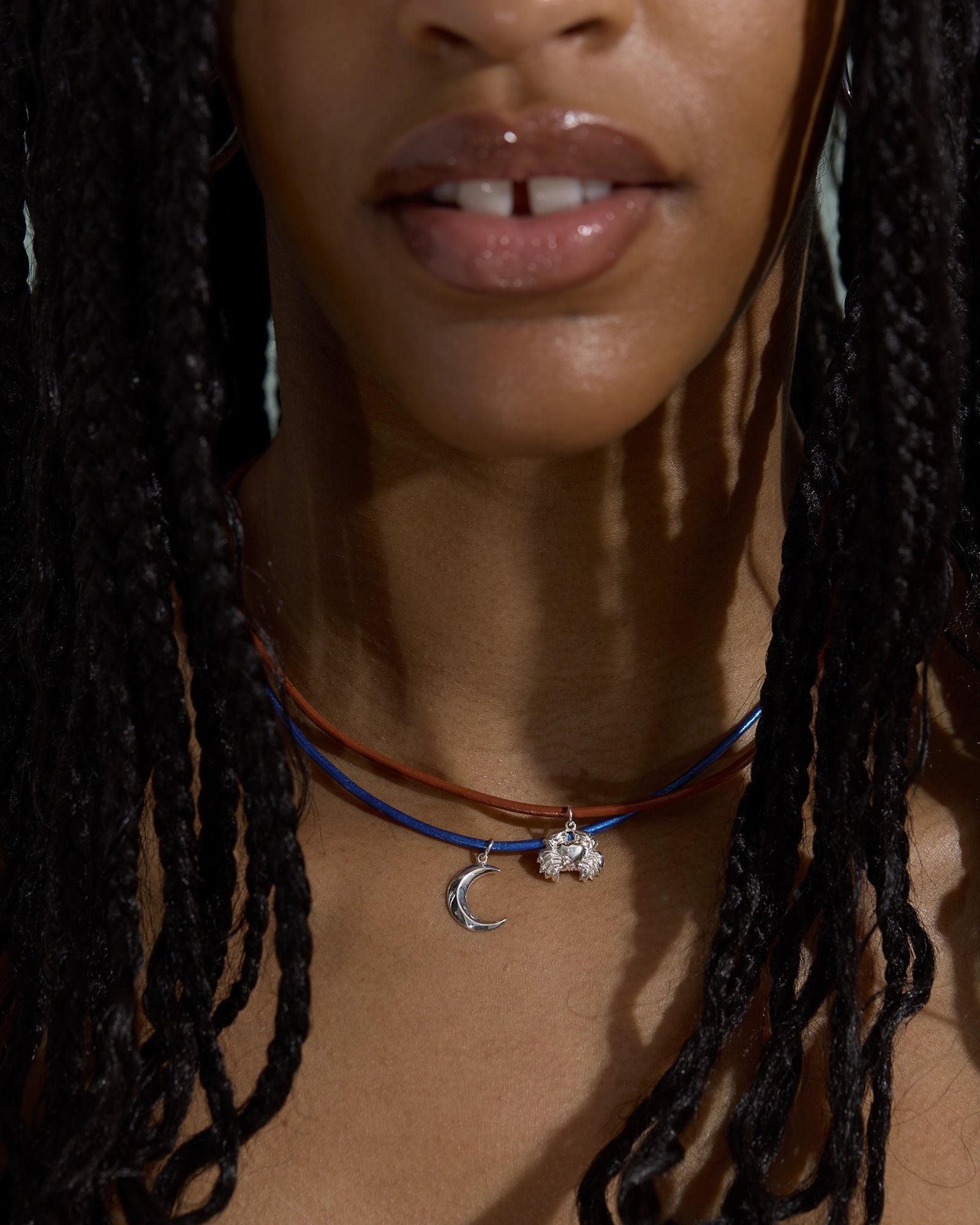 Amara Pendentif Lune en Argent