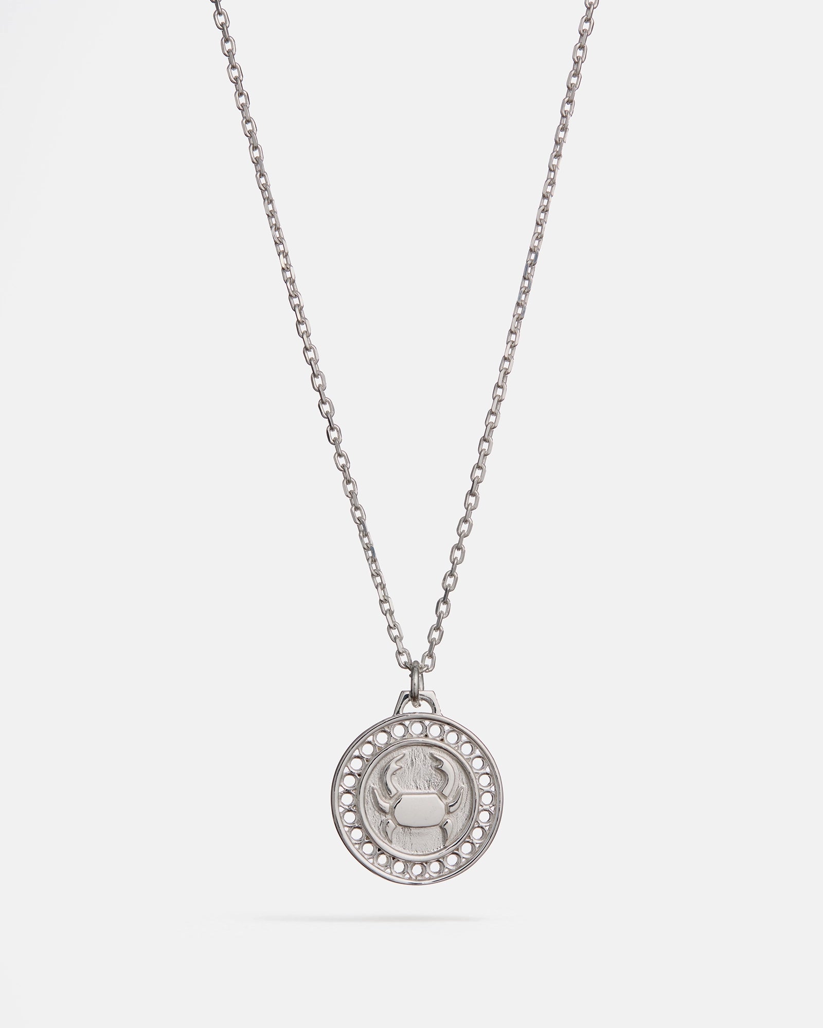 Zodiac Cancer Pendant in Silver