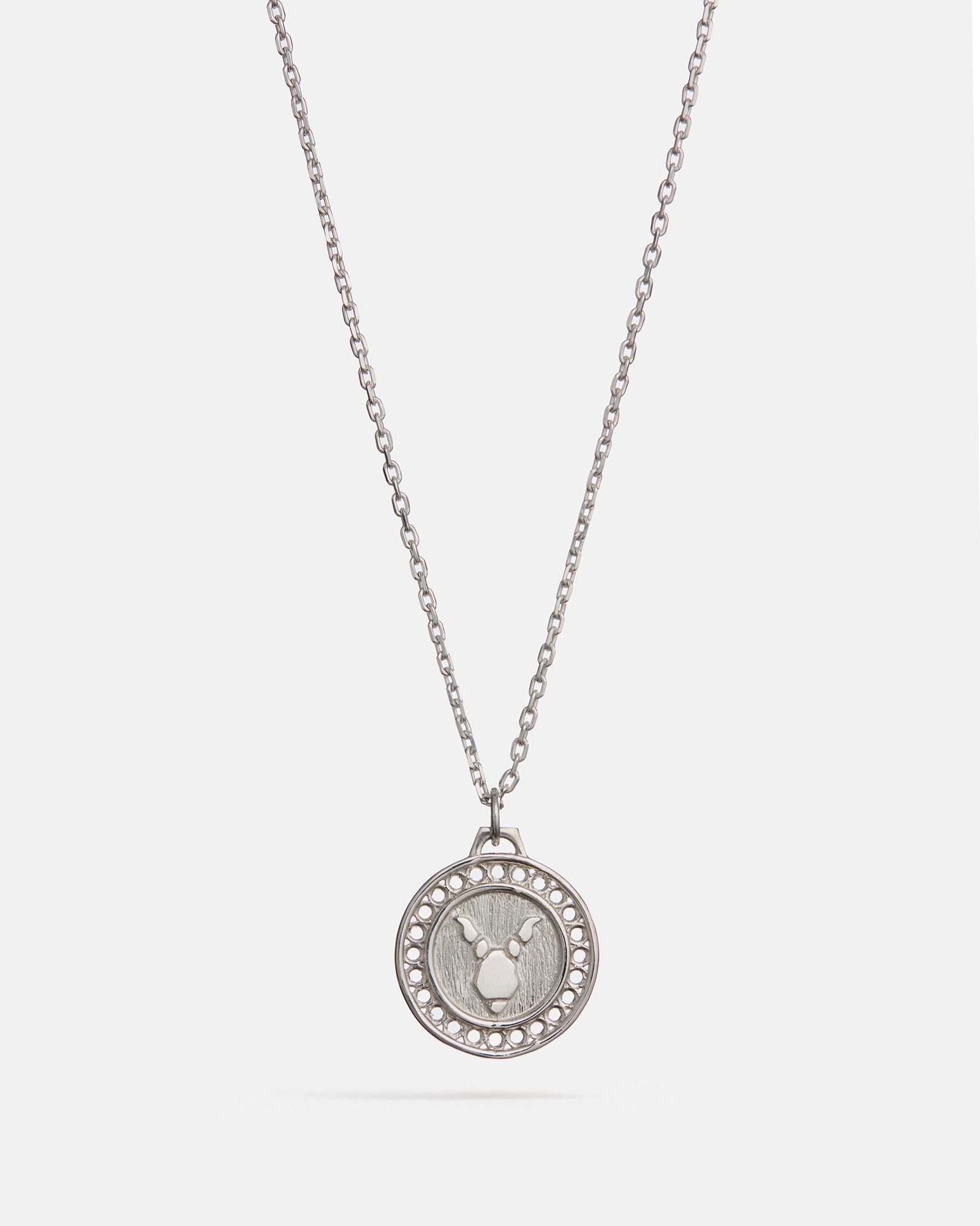 Zodiac Capricorn Pendant in Silver