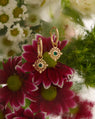 Pendentifs Talisman en Or Jaune 14k avec Émeraudes et Diamants de Laboratoire