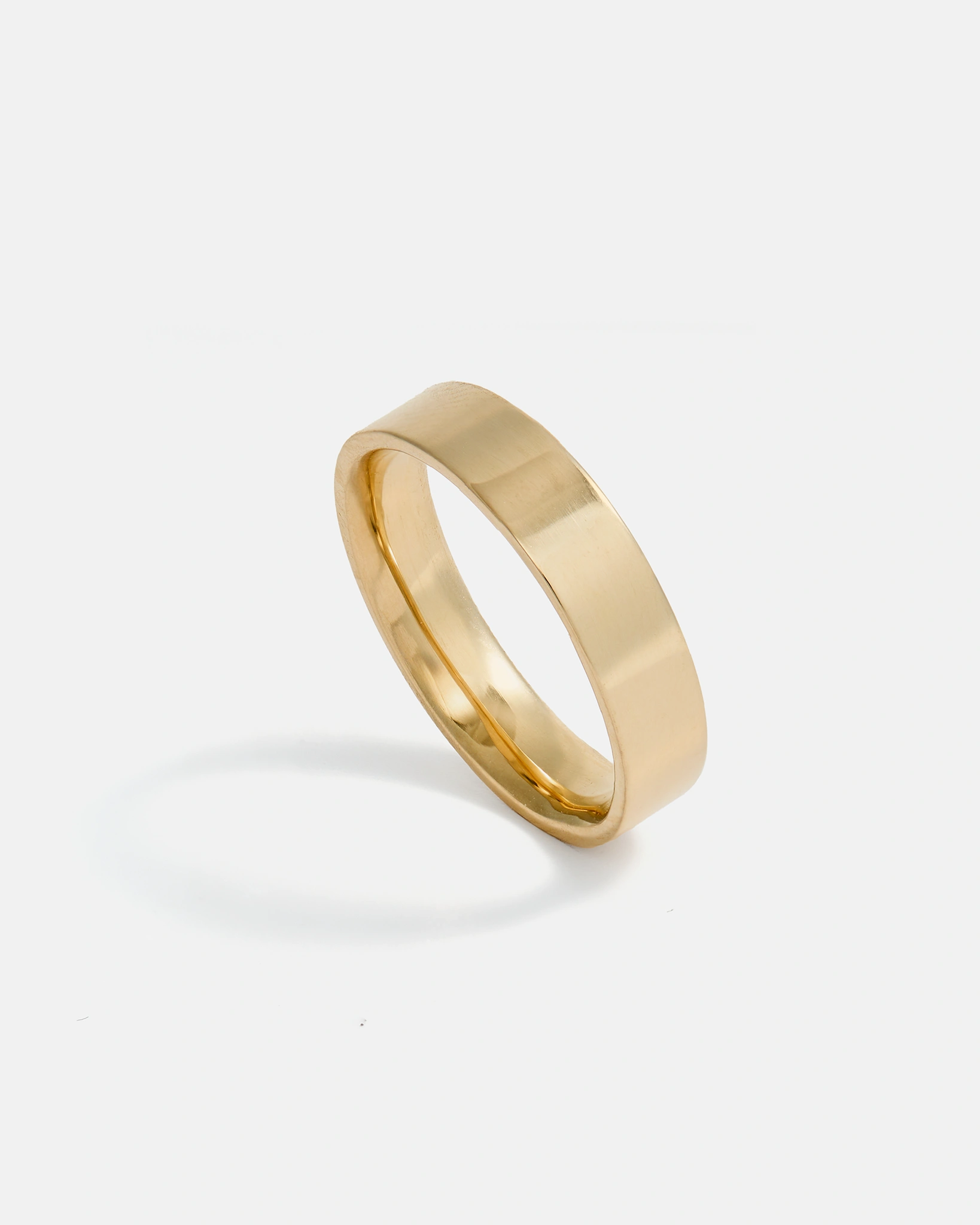 Jonc Carré en Or 14k de 5mm