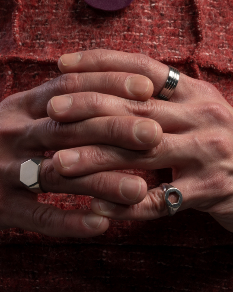 Bague Signet 2 en Argent