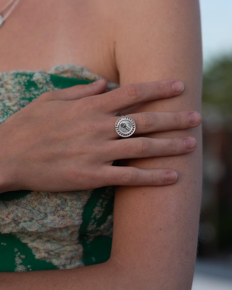 Zodiac Aries Ring in Silver